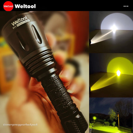 Weltool T11  Focused Long Throw Searchlight  743 Lumens 680M