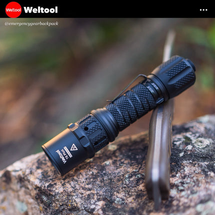 Weltool T8Plus TAC Tactical Flashlight 2180 Lumens 636M