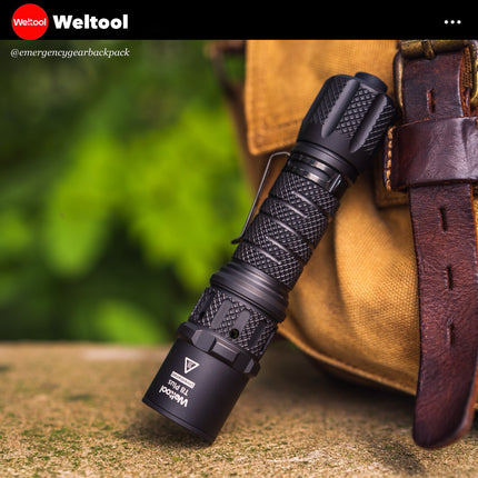 Weltool T8Plus TAC Tactical Flashlight 2180 Lumens 636M
