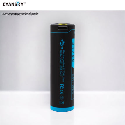 Cyansky BL2150U 21700 5000mAh 3.6V 10A Li-ion Rechargeable Battery