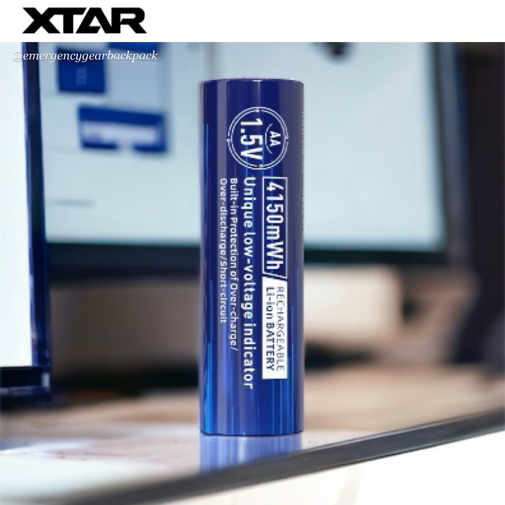 XTAR 1.5V AA 4150mWh Li-ion Rechargeable Battery (Pack 4)