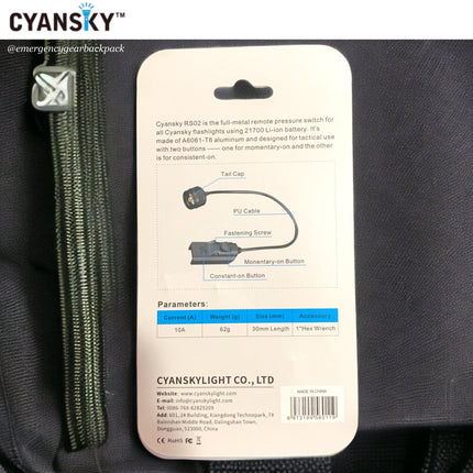 Cyansky RS02 Remote Pressure Switch