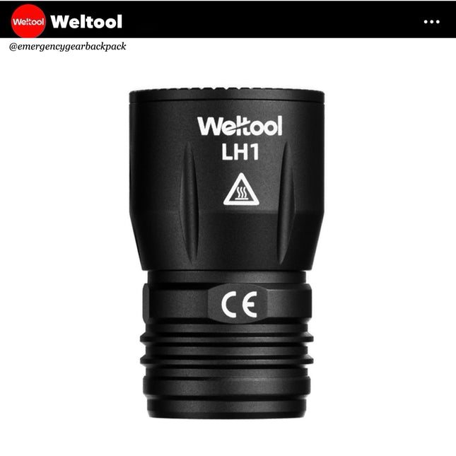Weltool LH1 Head 686 Lumens 89,600CD 597M Tactical Flashlight
