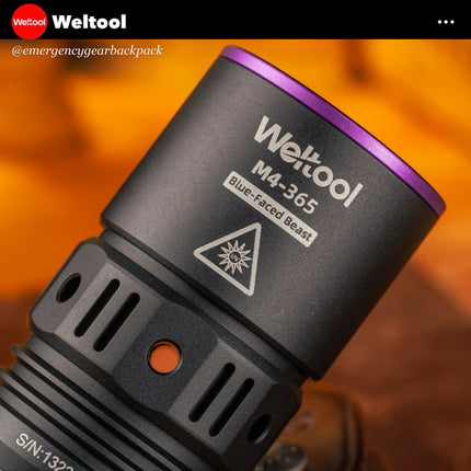 Weltool M4-365  Professional UV Flashlight