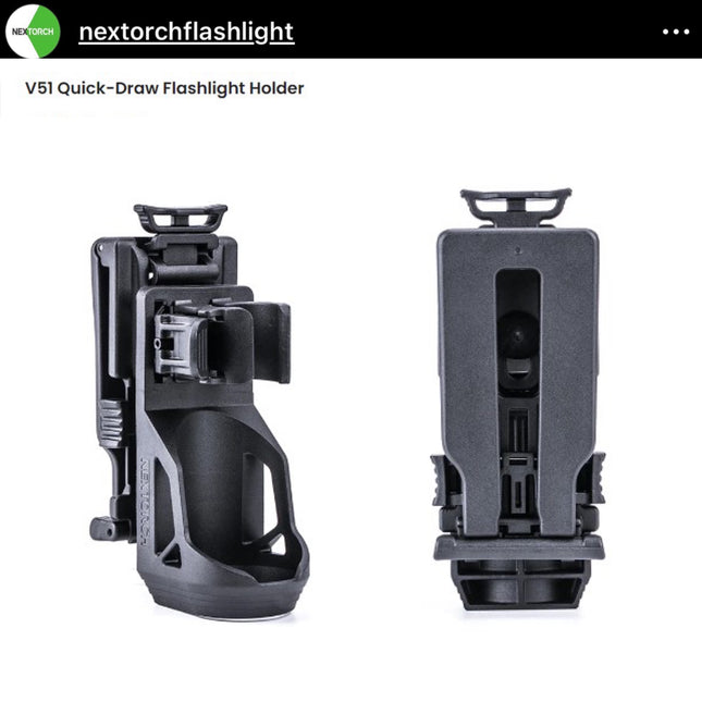 NEXTORCH V51 Quick-Draw Tactical Flashlight Holster