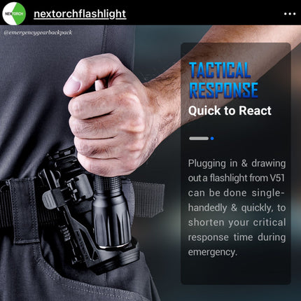 NEXTORCH V51 Quick-Draw Tactical Flashlight Holster