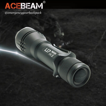 ACEBEAM L17 Ultra - long Range Flashlight (ไม่รวมแบตเตอรี่) - Emergency Gear Backpack