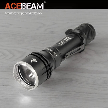 ACEBEAM L17 Ultra - long Range Flashlight (ไม่รวมแบตเตอรี่) - Emergency Gear Backpack