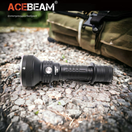 ACEBEAM L18 Tactical Flashlight 1500 Lumens 1,000M (ไม่รวมแบตเตอรี่) - Emergency Gear Backpack