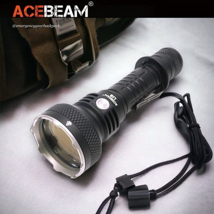 ACEBEAM L18 Tactical Flashlight 1500 Lumens 1,000M (ไม่รวมแบตเตอรี่) - Emergency Gear Backpack