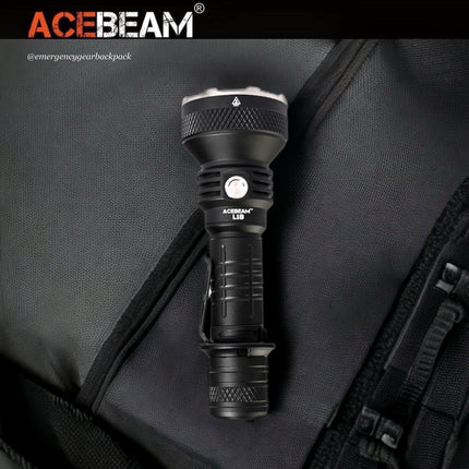 ACEBEAM L18 Tactical Flashlight 1500 Lumens 1,000M (ไม่รวมแบตเตอรี่) - Emergency Gear Backpack