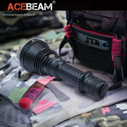 ACEBEAM L19 Long Range Flashlight 1300M (ไม่รวมแบตเตอรี่) - Emergency Gear Backpack
