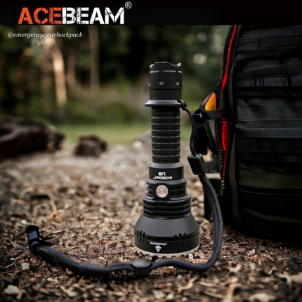 ACEBEAM L19 Long Range Flashlight 1300M (ไม่รวมแบตเตอรี่) - Emergency Gear Backpack