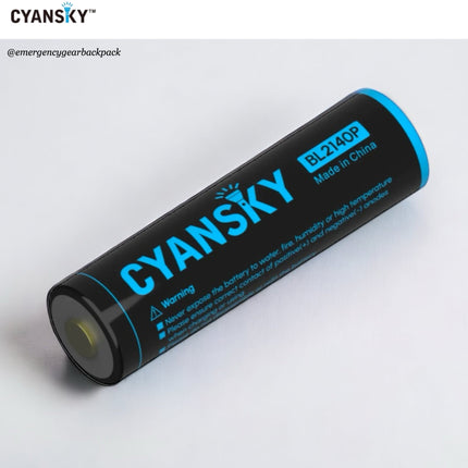 Cyansky BL2140P 21700 4000mAh 3.7V 35A High Drain Li - ion Rechargeable Battery - Emergency Gear Backpack