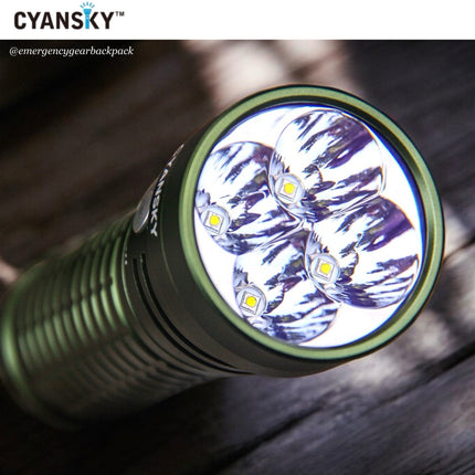Cyansky Carbon Portable Steady Beam Searchlight 2000 Lumens 450M - Emergency Gear Backpack