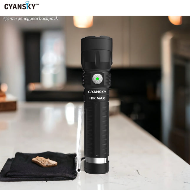 Cyansky H1R MAX Multifunctional Searchlight 1500 Lumens 460M - Emergency Gear Backpack
