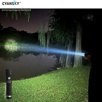 Cyansky H1R MAX Multifunctional Searchlight 1500 Lumens 460M - Emergency Gear Backpack