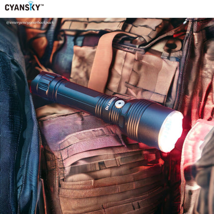 Cyansky H3V2 Multi - color Searchlight 1600LMS 575M - Emergency Gear Backpack