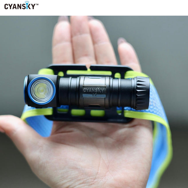 Cyansky L2 Lightweight Trail Running Headlamp 1300 LM 176M - Emergency Gear Backpack