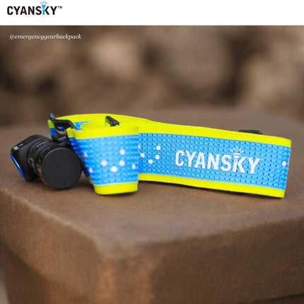 Cyansky L2 Lightweight Trail Running Headlamp 1300 LM 176M - Emergency Gear Backpack