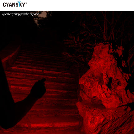 Cyansky M23R HIgh Performannce EDC Flashlight 1200 Lumens 110M - Emergency Gear Backpack
