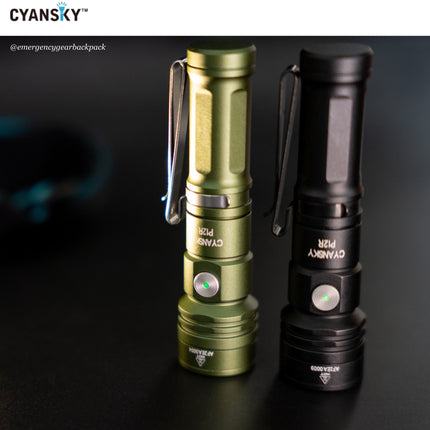 Cyansky P12R Multifunction EDC Flashlight 1300 Lumens 240M - Emergency Gear Backpack