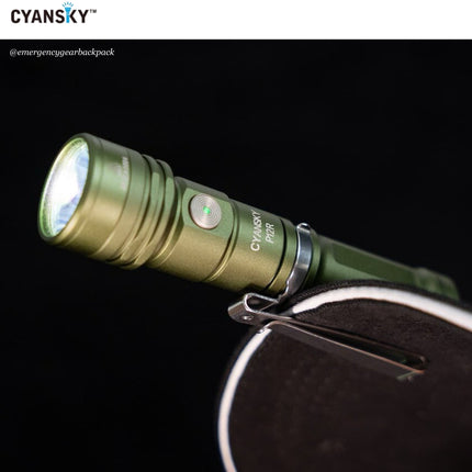 Cyansky P12R Multifunction EDC Flashlight 1300 Lumens 240M - Emergency Gear Backpack