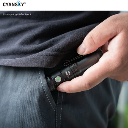 Cyansky P12R Multifunction EDC Flashlight 1300 Lumens 240M - Emergency Gear Backpack