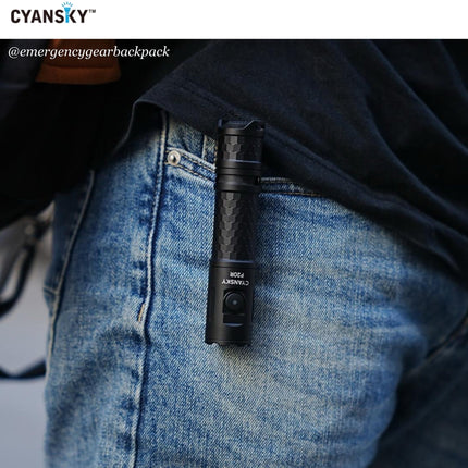 Cyansky P20R Portable Outdoor Flashlight 1900 Lumens 210M - Emergency Gear Backpack