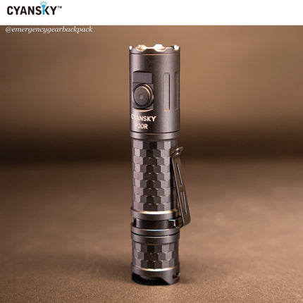 Cyansky P20R Portable Outdoor Flashlight 1900 Lumens 210M - Emergency Gear Backpack