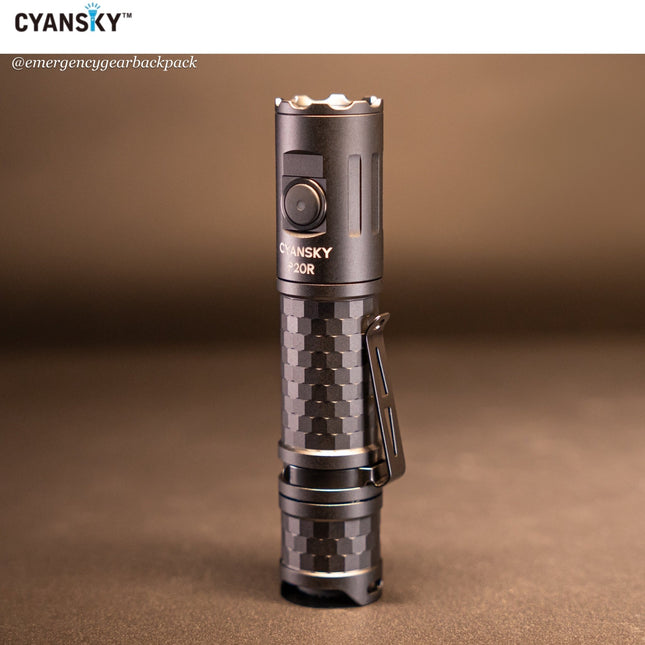 Cyansky P20R Portable Outdoor Flashlight 1900 Lumens 210M - Emergency Gear Backpack