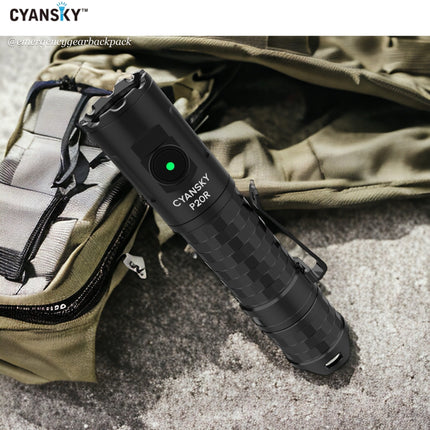 Cyansky P20R Portable Outdoor Flashlight 1900 Lumens 210M - Emergency Gear Backpack