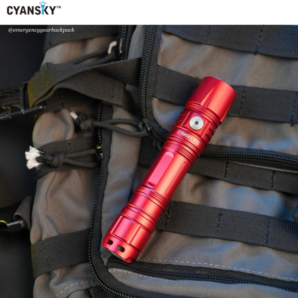 Cyansky P25 V2.0 Outdoor Flashlight 3600LMS 208M - Emergency Gear Backpack