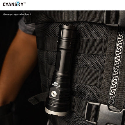 Cyansky P50R High Performance Outdoor Flashlight 12000 Lumens 328M - Emergency Gear Backpack