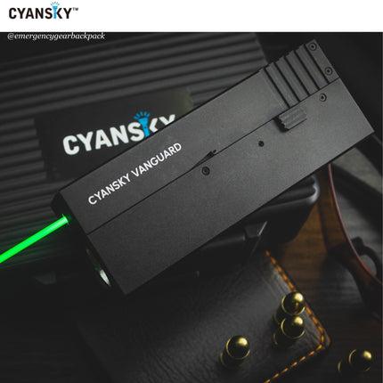 Cyansky Vanguard 1500 Lumens 410M Dual Light Source EDC Flashlight - Emergency Gear Backpack