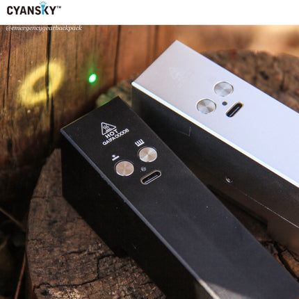 Cyansky Vanguard 1500 Lumens 410M Dual Light Source EDC Flashlight - Emergency Gear Backpack