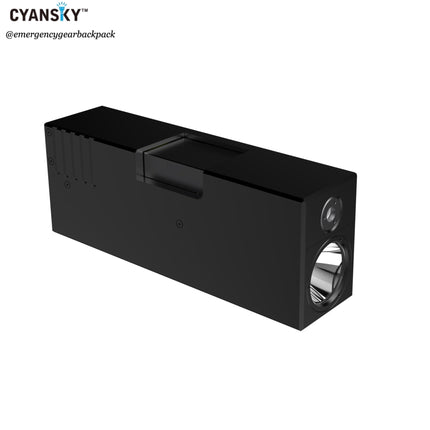 Cyansky Vanguard 1500 Lumens 410M Dual Light Source EDC Flashlight - Emergency Gear Backpack