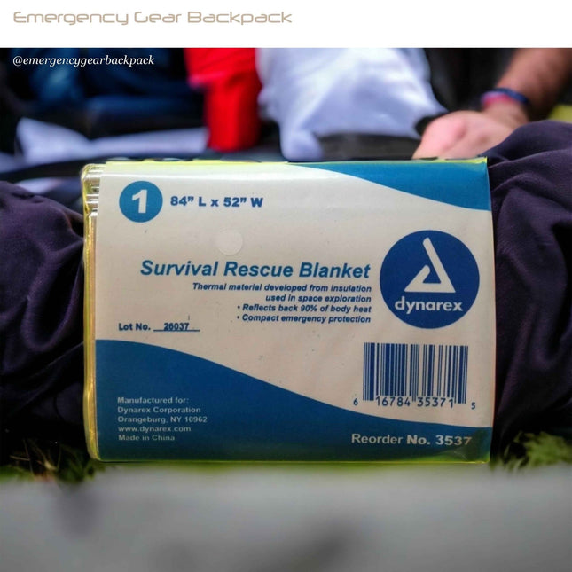 Dynarex Emergency Blanket - Emergency Gear Backpack