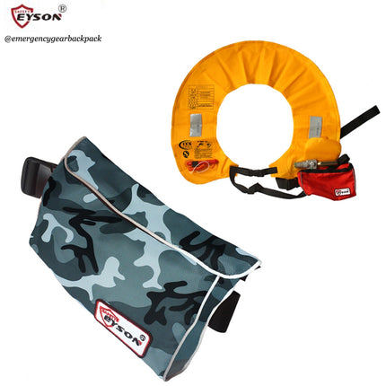 EYSON CCS602 Waist Inflatable Life Jacket CE/SOLAS Certified - Emergency Gear Backpack