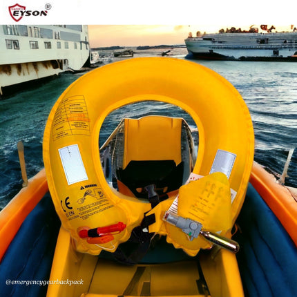 EYSON CCS602 Waist Inflatable Life Jacket CE/SOLAS Certified - Emergency Gear Backpack