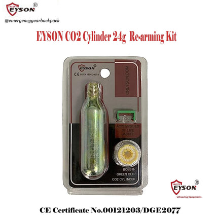 EYSON Co2 Cylinder 24g Life Jacket Re - arming Kit - Emergency Gear Backpack