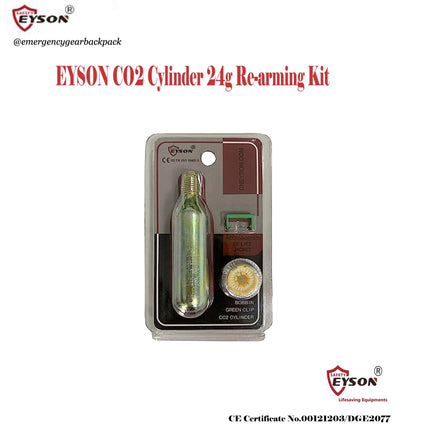 EYSON Co2 Cylinder 24g Life Jacket Re - arming Kit - Emergency Gear Backpack
