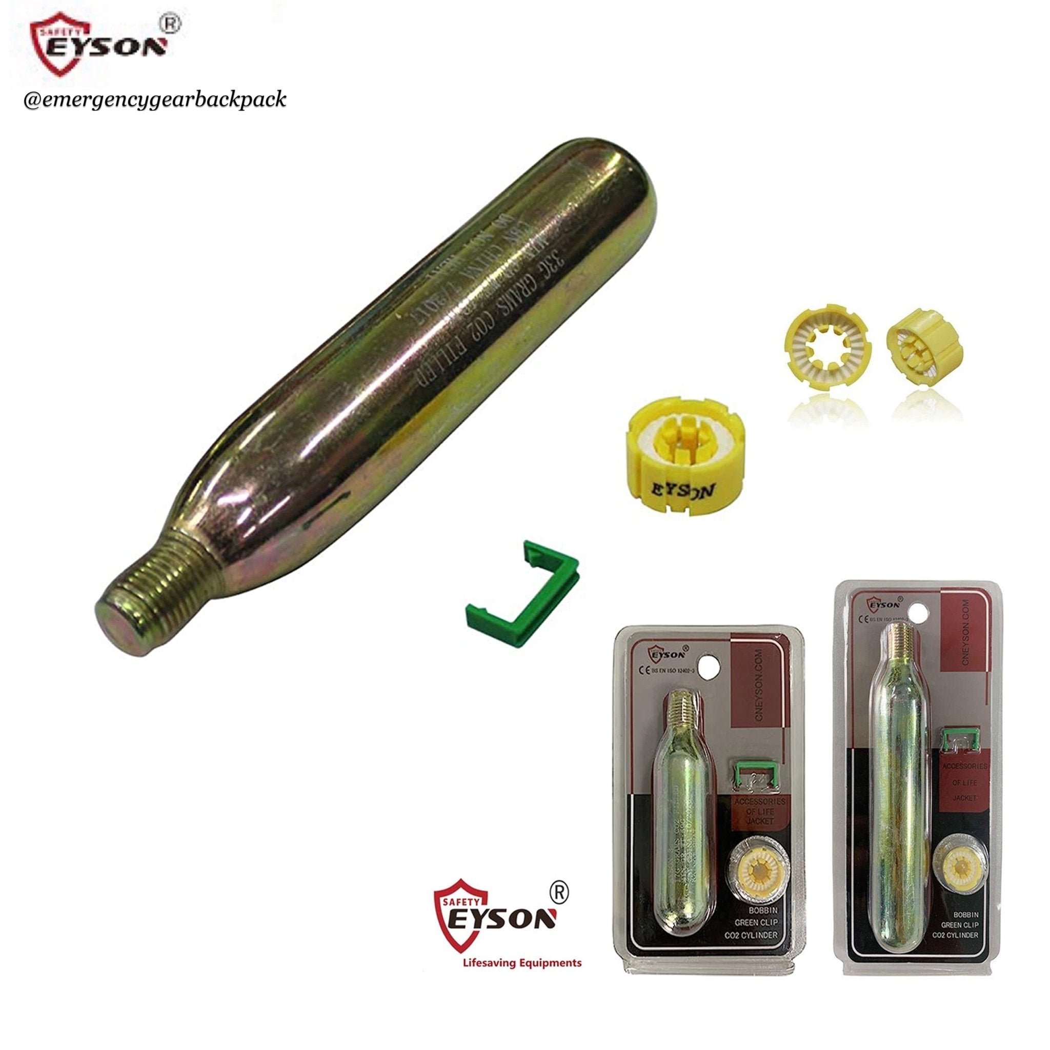Seachoice 33 Gram CO2 Re-Arming Kit – Refill For 85840, 85860 & 85640 Inflatable Life Vests