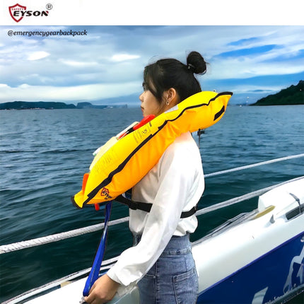 EYSON YSH709 Inflatable Life Jacket CE/SOLAS Certified - Emergency Gear Backpack