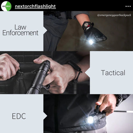 NEXTORCH E52C 3000 LM 210M Outdoor Flashlight - Emergency Gear Backpack
