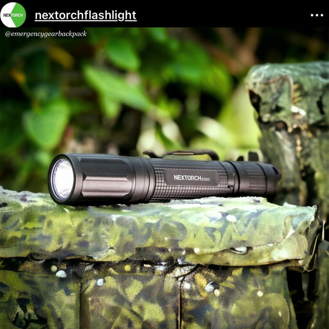NEXTORCH E52C 3000 LM 210M Outdoor Flashlight - Emergency Gear Backpack