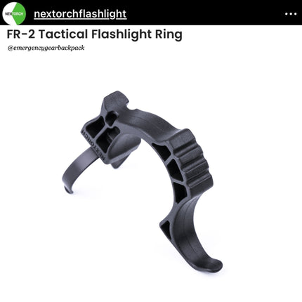 NEXTORCH FR - 2 Tactical Flashlight Ring - Emergency Gear Backpack