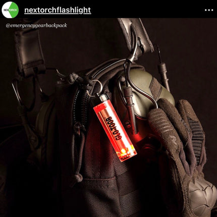 NEXTORCH Glo - Toob GT - AAA PRO Emergency Marker Light 200M Diving Depth - Emergency Gear Backpack