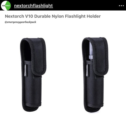 NEXTORCH V10 CORDURA Flashlights Holster - Emergency Gear Backpack