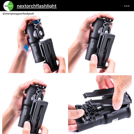 NEXTORCH V31 Quick - Draw Tactical Flashlight Holster - Emergency Gear Backpack